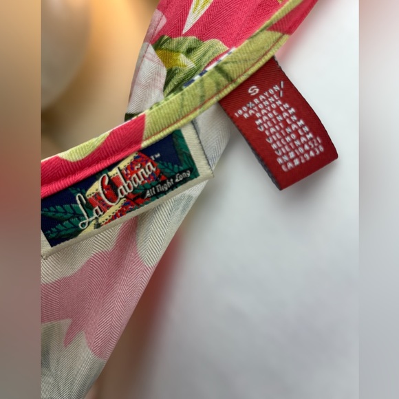 La Cabana Hawaiian Tropical Print Wrap Dress, size S - Picture 7 of 8